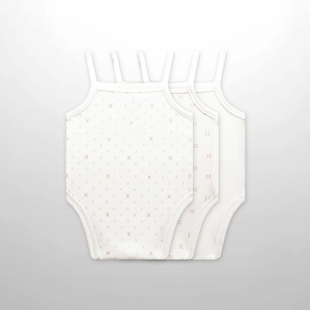 Adee Girls Set of 3 Baby Bodysuits Onesies